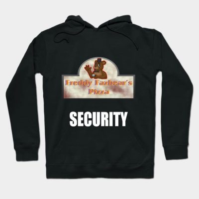 Fnaf Security White Text Hoodie Official Five Nights At Freddys Merch