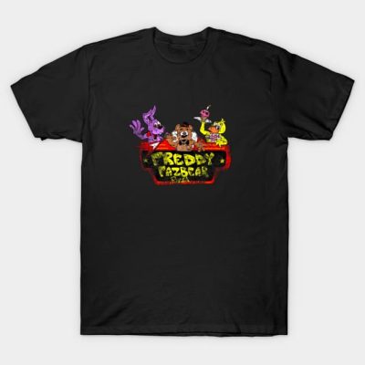 Vintage Freddy Fazbears Pizza T-Shirt Official Five Nights At Freddys Merch