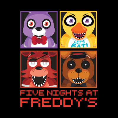 Five Nights At Freddys Group Throw Pillow Official Five Nights At Freddys Merch