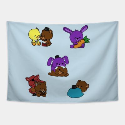 Cute Fnaf Chibi Tapestry Official Five Nights At Freddys Merch