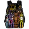 2022 FNAF Freddy Backpack Black Anime Backpacks Kids Boys Girls School Bag Travel Laptop Daypack Schoolbag 3 - Five Nights At Freddys Store