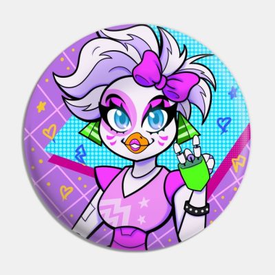 Fnaf Security Breach Glam Rock Chica Pin Official Five Nights At Freddys Merch