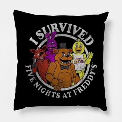 I Survived Five Nights At Freddys Throw Pillow Official Five Nights At Freddys Merch