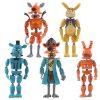 5pcs Five Nights At Freddys Action Figures Toy Security Breach Series Glamrock Foxy Bonnie Fazbear PVC 1 - Five Nights At Freddys Store