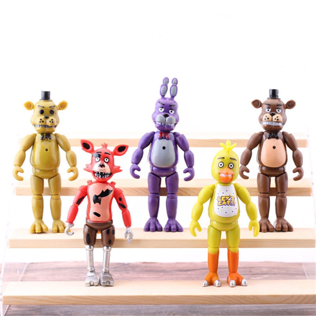 5pcs Hot Sell Five Night At Freddy Anime Fnaf Bear Free Assembly Action Figure Pvc Model - Five Nights At Freddys Store