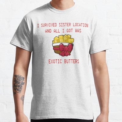 I Survived Sister Location And All I Got Was Exotic Butters T-Shirt Official Five Nights At Freddys Merch