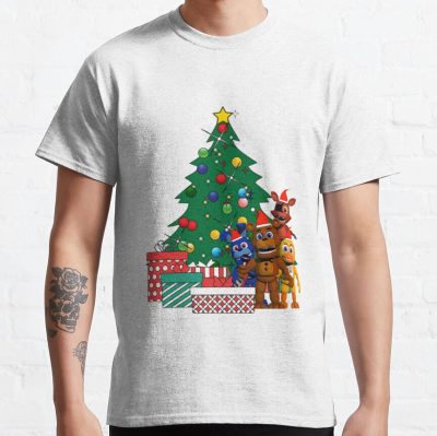 Five Nights At Freddys Around The Christmas Tree T-Shirt Official Five Nights At Freddys Merch
