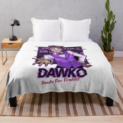 Dawko Ready For Freddy Throw Blanket Official Five Nights At Freddys Merch