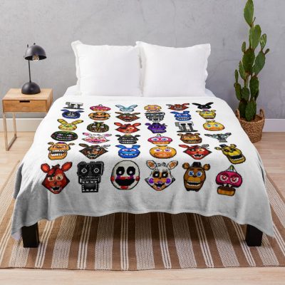 Fnaf Throw Blanket Official Five Nights At Freddys Merch
