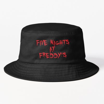 Fnaf Merch Five Nights At Freddys Logo Bucket Hat Official Five Nights At Freddys Merch